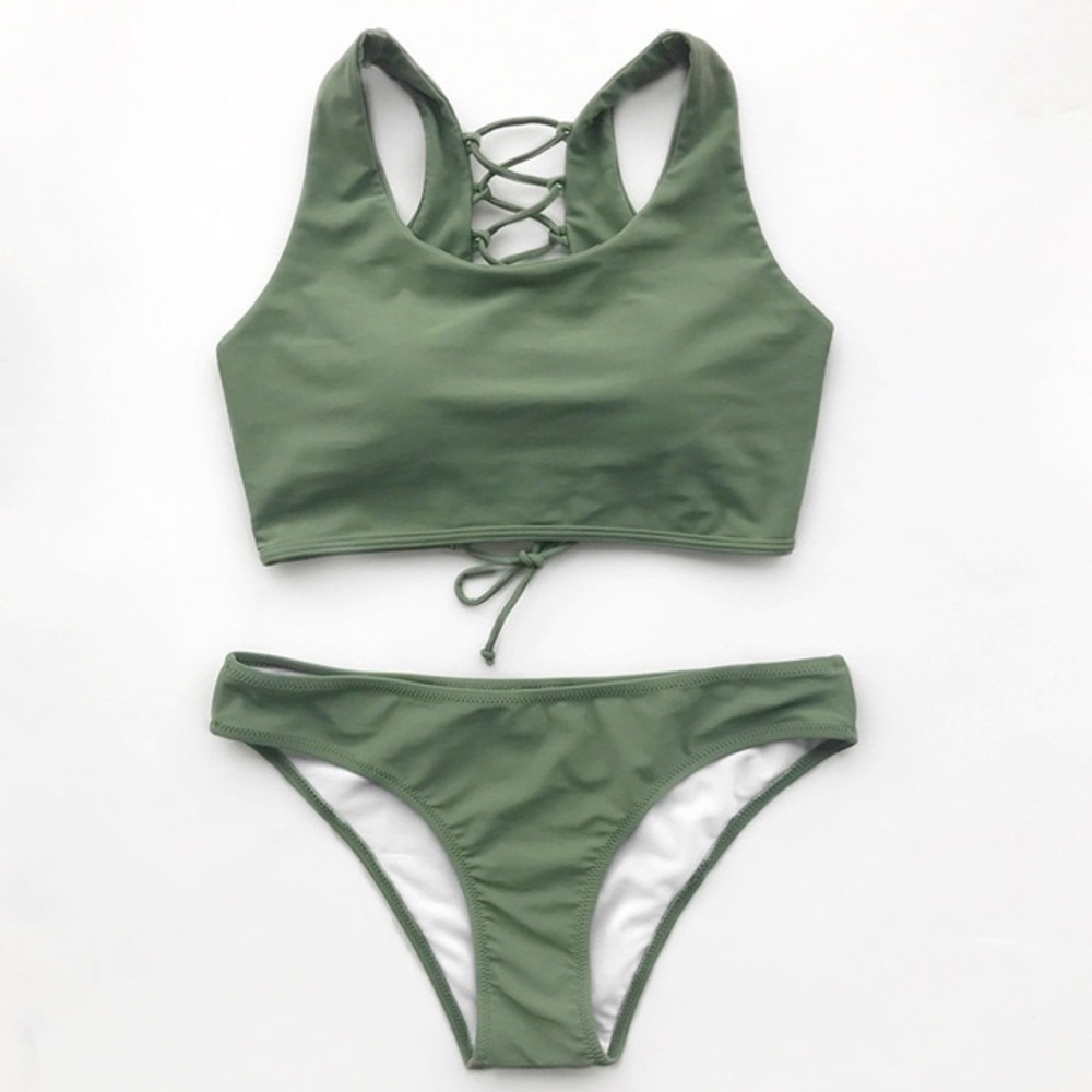 Cupshe Matcha Mousse Bikini - M